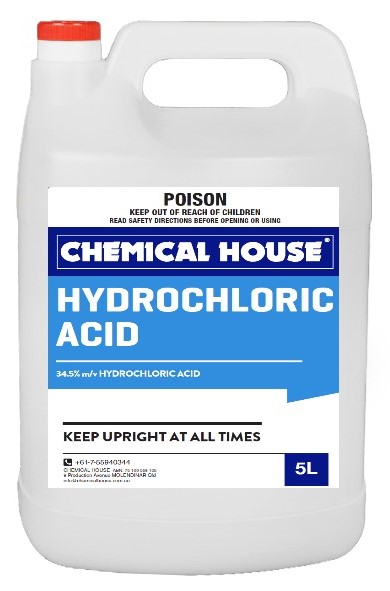 HYDROCHLORIC ACID 34.5 W/V (POOL GRADE)