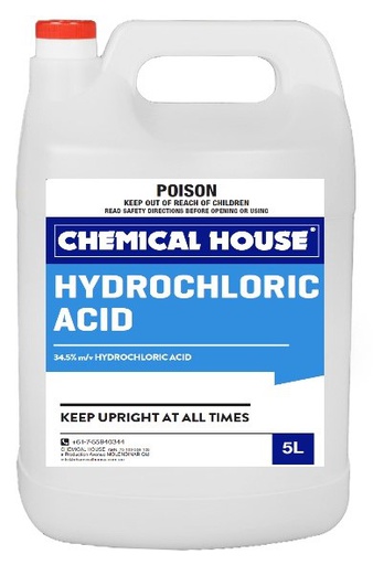 HYDROCHLORIC ACID 34.5 W/V (POOL GRADE)